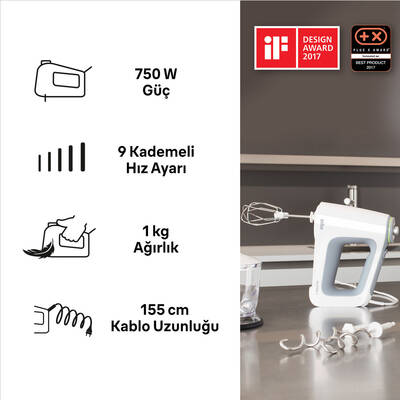 BRAUN HM5137WH EL MIKSERİ - 3