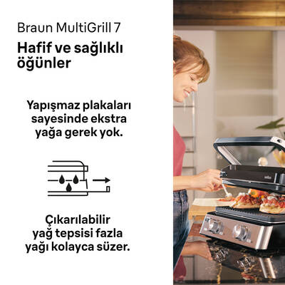 BRAUN MULTIGRILL 7 CG7020 IZGARA&TOST - 2