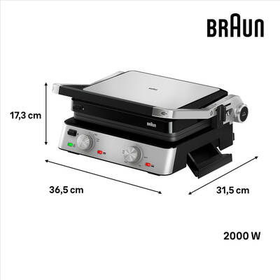 BRAUN MULTIGRILL 7 CG7020 IZGARA&TOST - 3