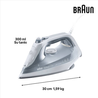 BRAUN TEXSTYLE7 BUHARLI ÜTÜ SI7088GY - 3