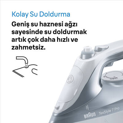 BRAUN TEXSTYLE7 BUHARLI ÜTÜ SI7088GY - 7